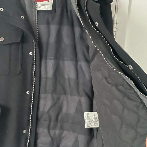 Black Levi Heavy Jacket Mens medium - Picture 5 of 5